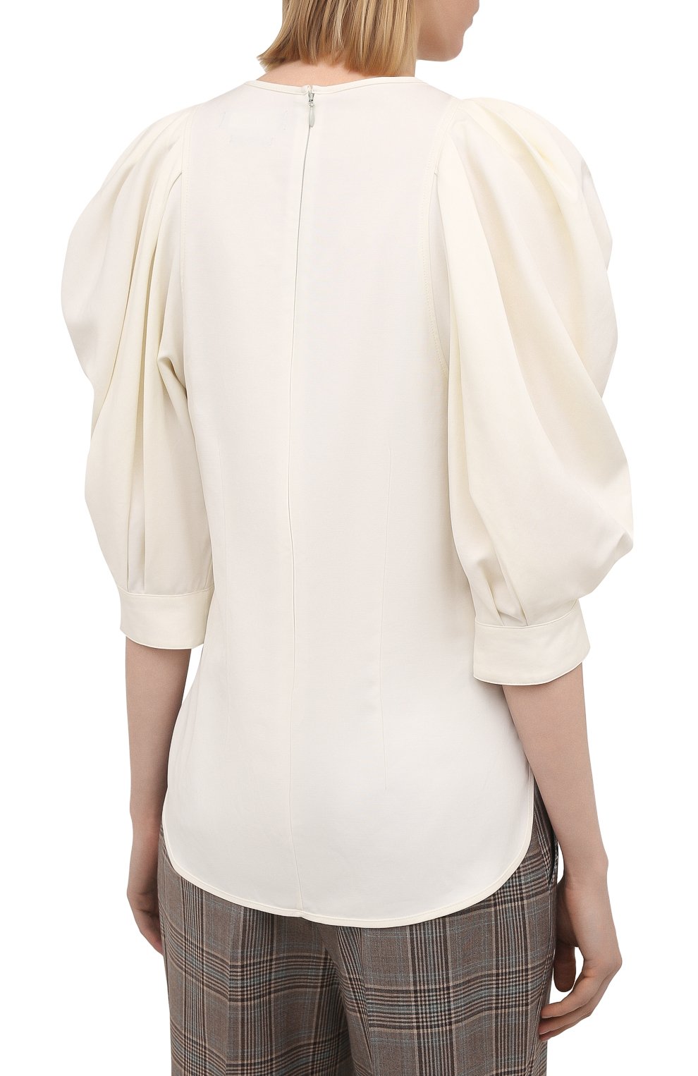 Блузка ISABEL MARANT белого цвета по цене 59350 руб., арт. HT2021-21P012I/SURYA, фото 4 Блузка ISABEL MARANT, арт. HT2021-21P012I/SURYA, фото 4