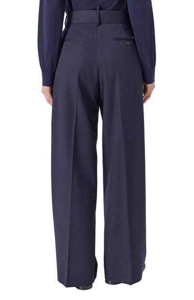 Шерстяные брюки DSQUARED2 синего цвета по цене 63600 руб., арт. S75KB0519/S78136, фото 4 Шерстяные брюки DSQUARED2, арт. S75KB0519/S78136, фото 4
