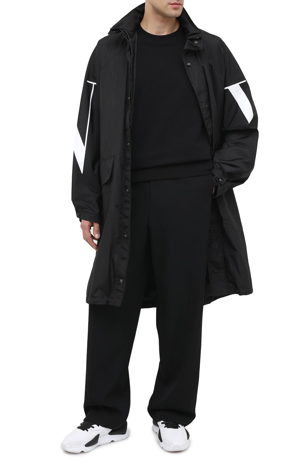 Кожаные кроссовки kaiwa Y-3 черно-белого цвета по цене 44250 руб., арт. FX7280/M, фото 2 Кожаные кроссовки kaiwa Y-3, арт. FX7280/M, фото 2