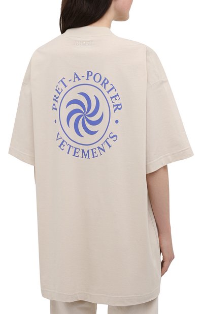 Хлопковая футболка VETEMENTS, арт. UA52TR380W 1611/W, фото 4