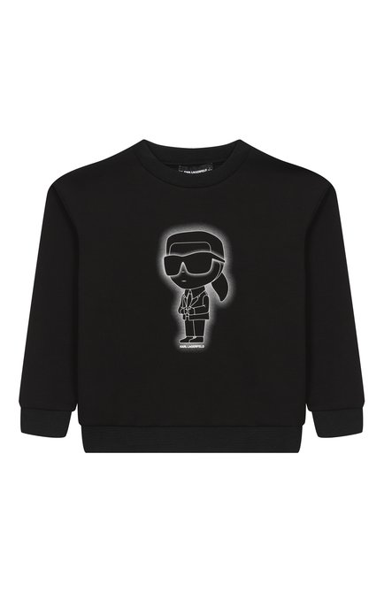 Хлопковый свитшот KARL LAGERFELD KIDS, арт. Z30637