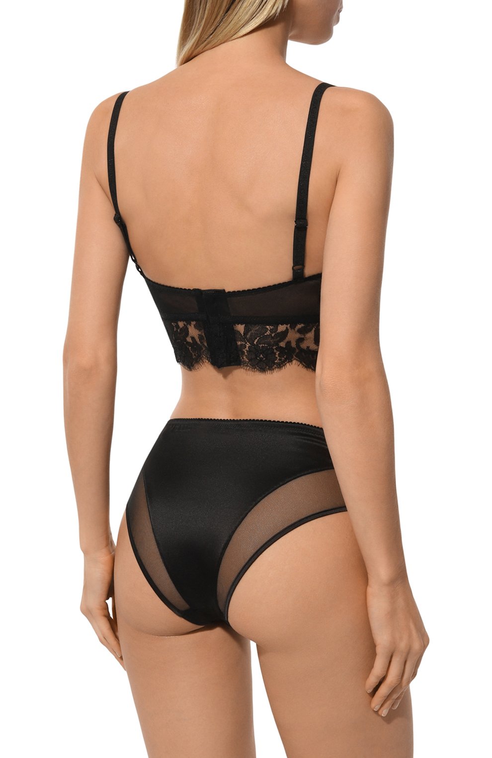 Бюстгальтер-бюстье DOLCE & GABBANA черного цвета по цене 51150 руб., арт. 01F40T/0N068, фото 3 Бюстгальтер-бюстье DOLCE & GABBANA, арт. 01F40T/0N068, фото 3