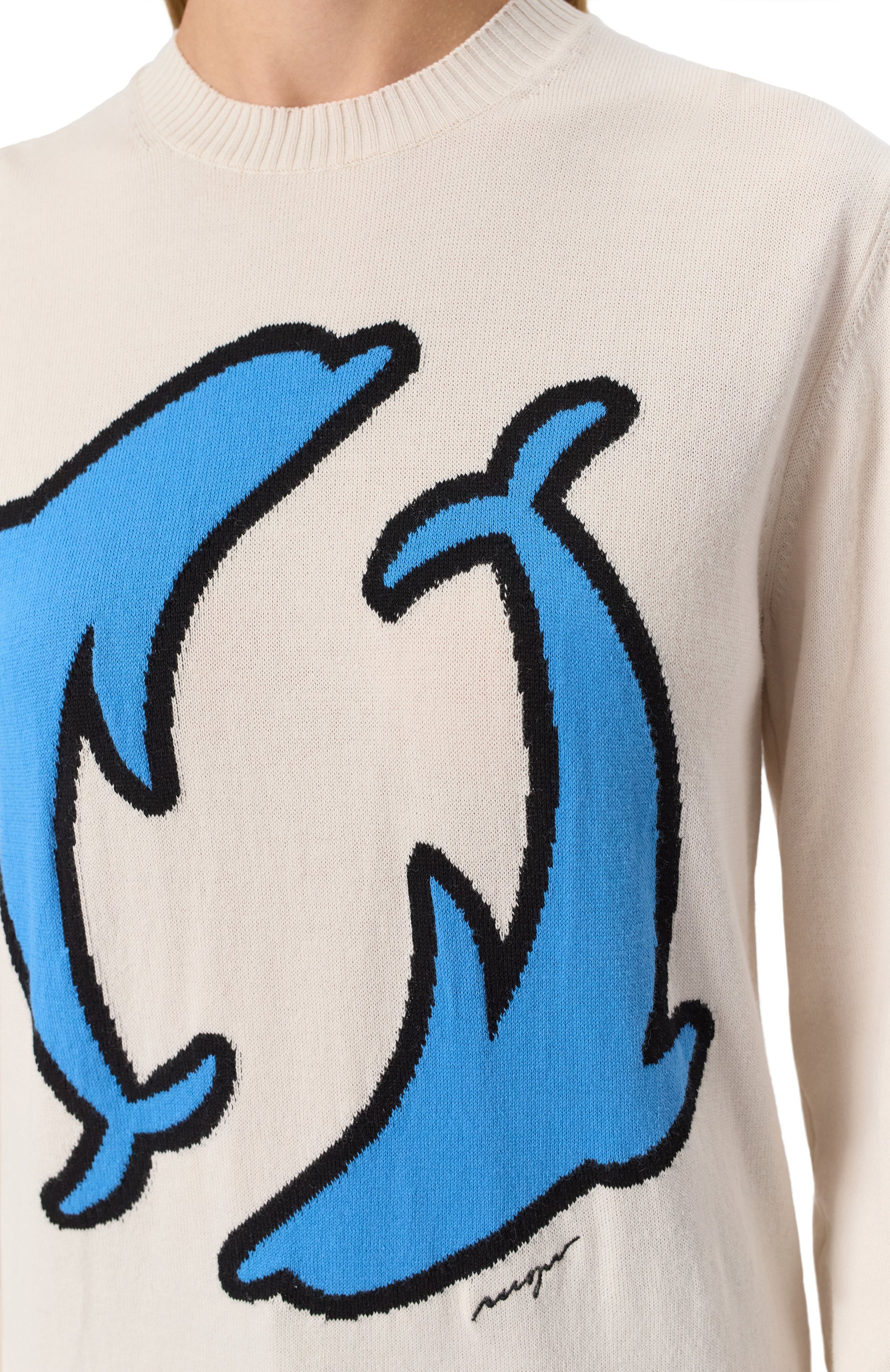 Хлопковый пуловер MSGM, арт. 3841MDM213/257282, фото 5