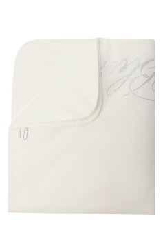 Детского хлопковое одеяло BLUMARINE молочного цвета, арт. BNC0002.0.JF054 | Фото 1 (Материал: Хлопок, Текстиль; Нос: Не проставлено)