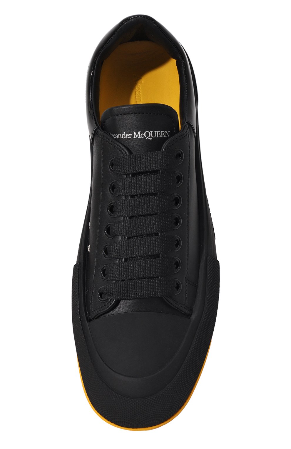 Кожаные кеды deck plimsoll ALEXANDER MCQUEEN, арт. 705201/WICEB, фото 6