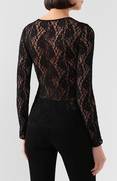 Топ DOLCE & GABBANA черного цвета по цене 74700 руб., арт. F74F7T/FLMPS, фото 4 Топ DOLCE & GABBANA, арт. F74F7T/FLMPS, фото 4