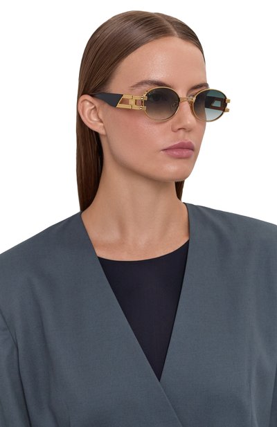 Солнцезащитные очки 9FIVE, арт. ST JAMES-BLACK&G0LD / GREEN GRADIENT, фото 3