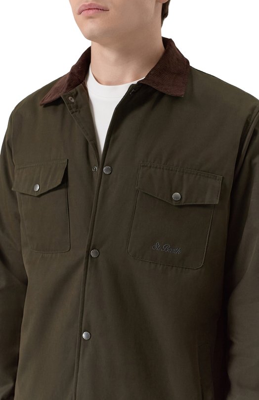 Куртка-рубашка MC2 Saint Barth BEX003-00011I/BEXLEY WAX Зелёный  BEX003-00011I/BEXLEY WAX Фото 5
