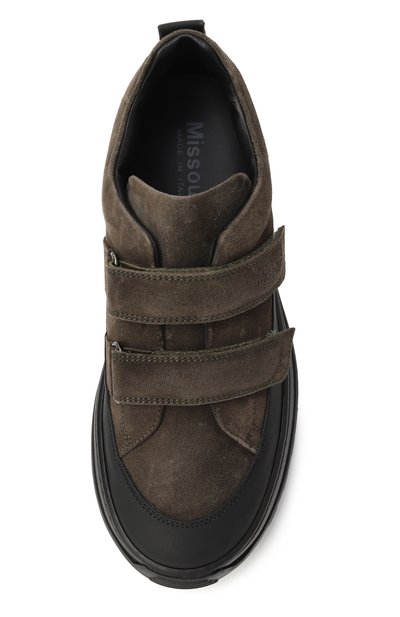 Замшевые кеды MISSOURI хаки цвета по цене 29350 руб., арт. 11971 A/35-40, фото 4 Замшевые кеды MISSOURI, арт. 11971 A/35-40, фото 4