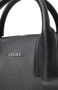 Мужская портфель ZEGNA черного цвета, арт. C2226Z/LHGRN | Фото 3 (Материал: Натуральная кожа; Размер: large; Драгоценные камни: Проставлено; Материал сплава: Проставлено; Ремень/цепочка: На ремешке; Сумки-технические: Портфели)