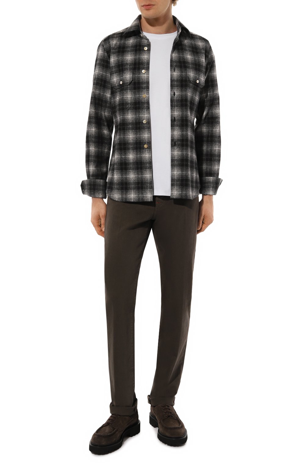 Хлопковая рубашка KITON, арт. UCWMH0903403, фото 2