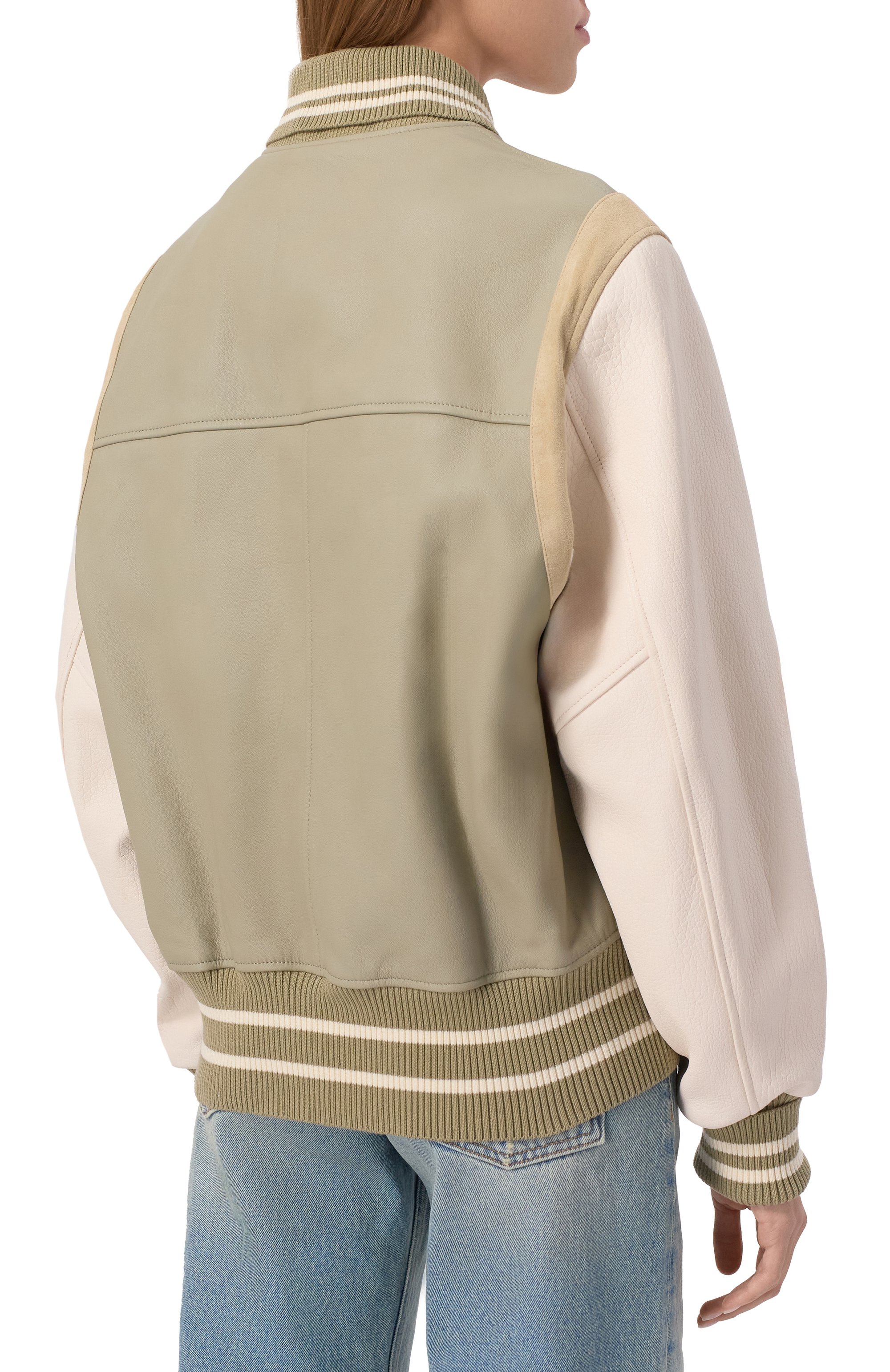 Кожаный бомбер HALFBOY, арт. HS251WL008, фото 4