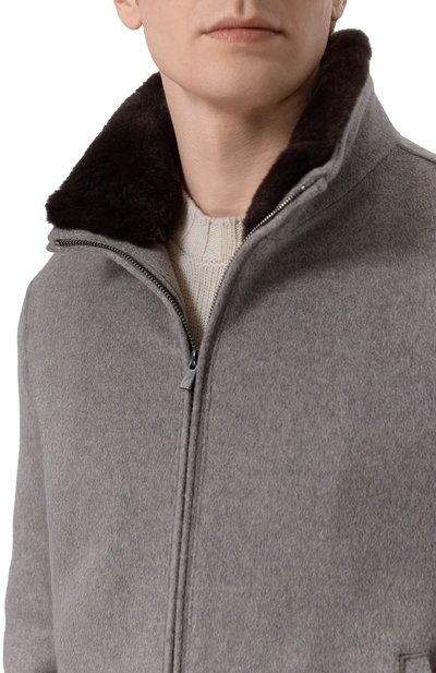 Бомбер с воротником из бобра ANDREA CAMPAGNA, арт. M0D.TIBERI0/ZEUS_SET, фото 5