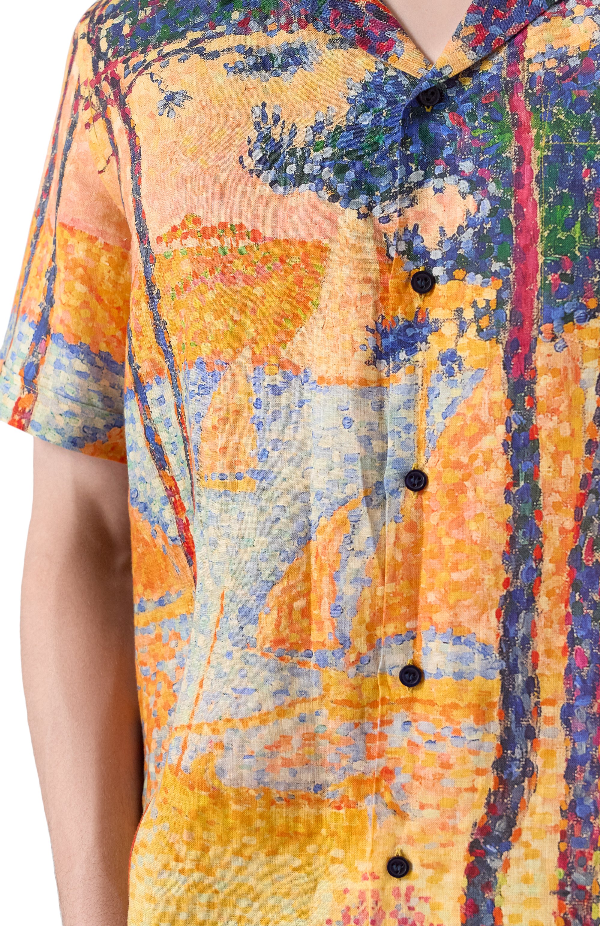 Льняная рубашка vilebrequin x paul signac VILEBREQUIN, арт. CHELLY/AU266, фото 5