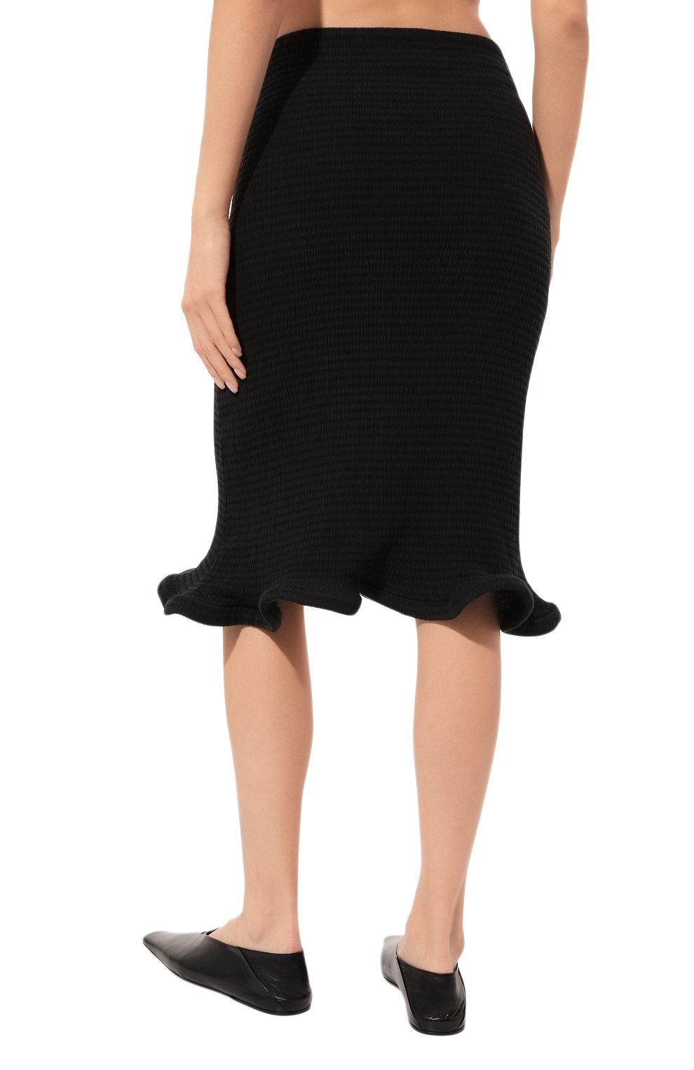 Юбка JIL SANDER черного цвета по цене 69050 руб., арт. J02MA0122/J74450, фото 4 Юбка JIL SANDER, арт. J02MA0122/J74450, фото 4