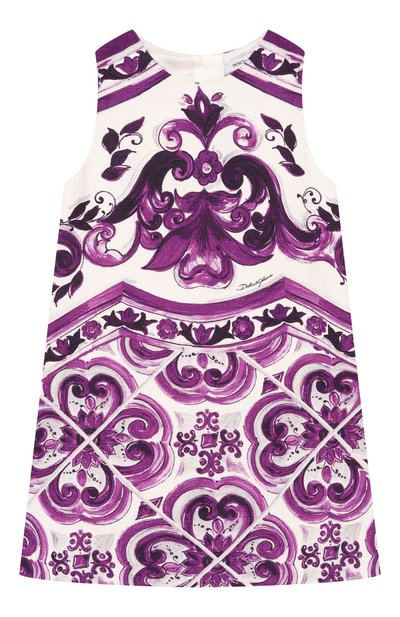 Сарафан из хлопка и вискозы DOLCE & GABBANA, арт. L54DH1/FPFS0/8-12+