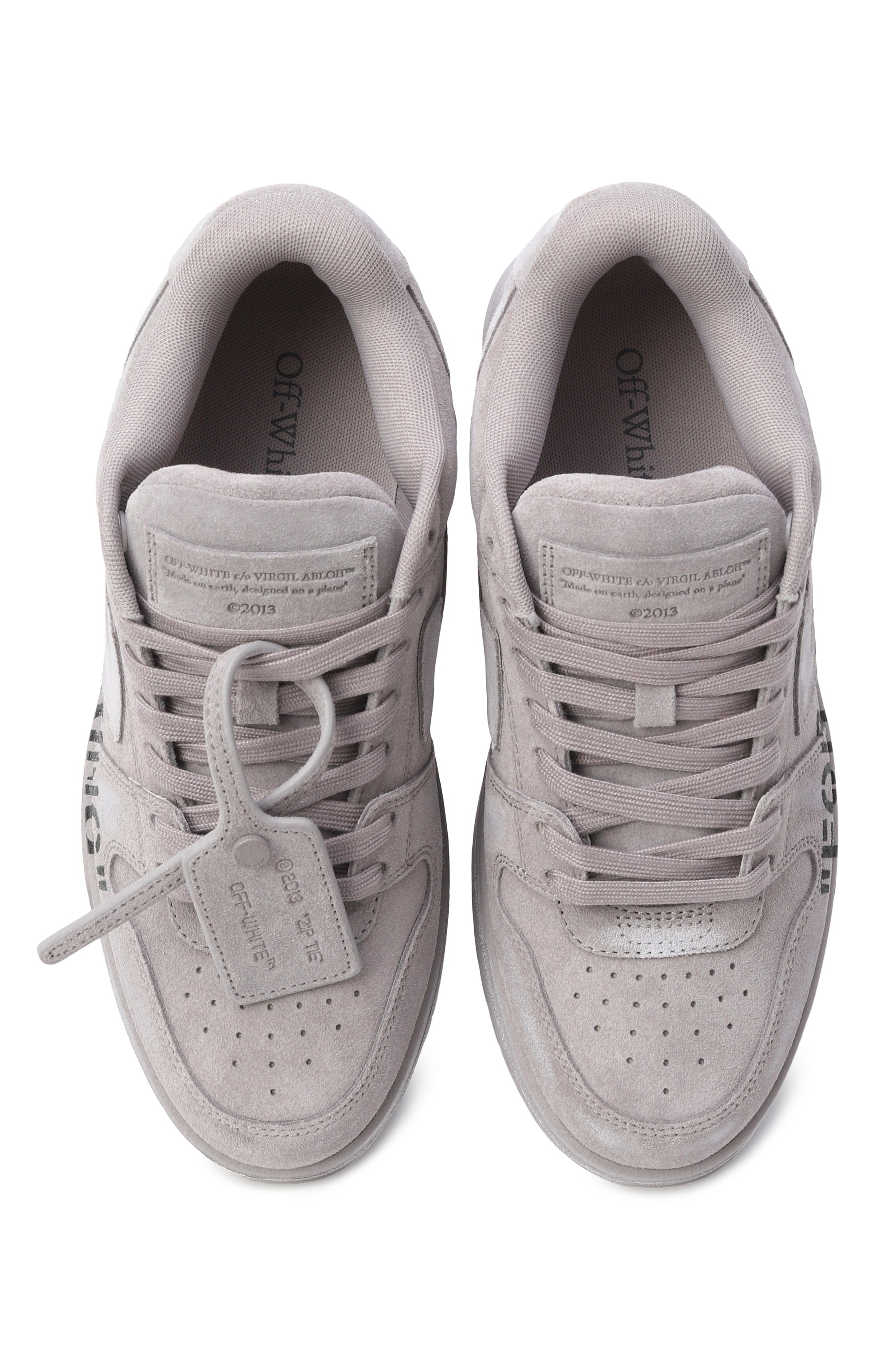 Замшевые кеды out of office OFF-WHITE, арт. 0WIA259F25LEA00B0907, фото 6