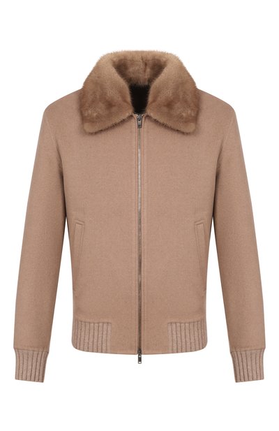 Мужской кашемировый бомбер с отделкой из норки MVST, арт. FTECK-ES4255-2V BS/LC1640