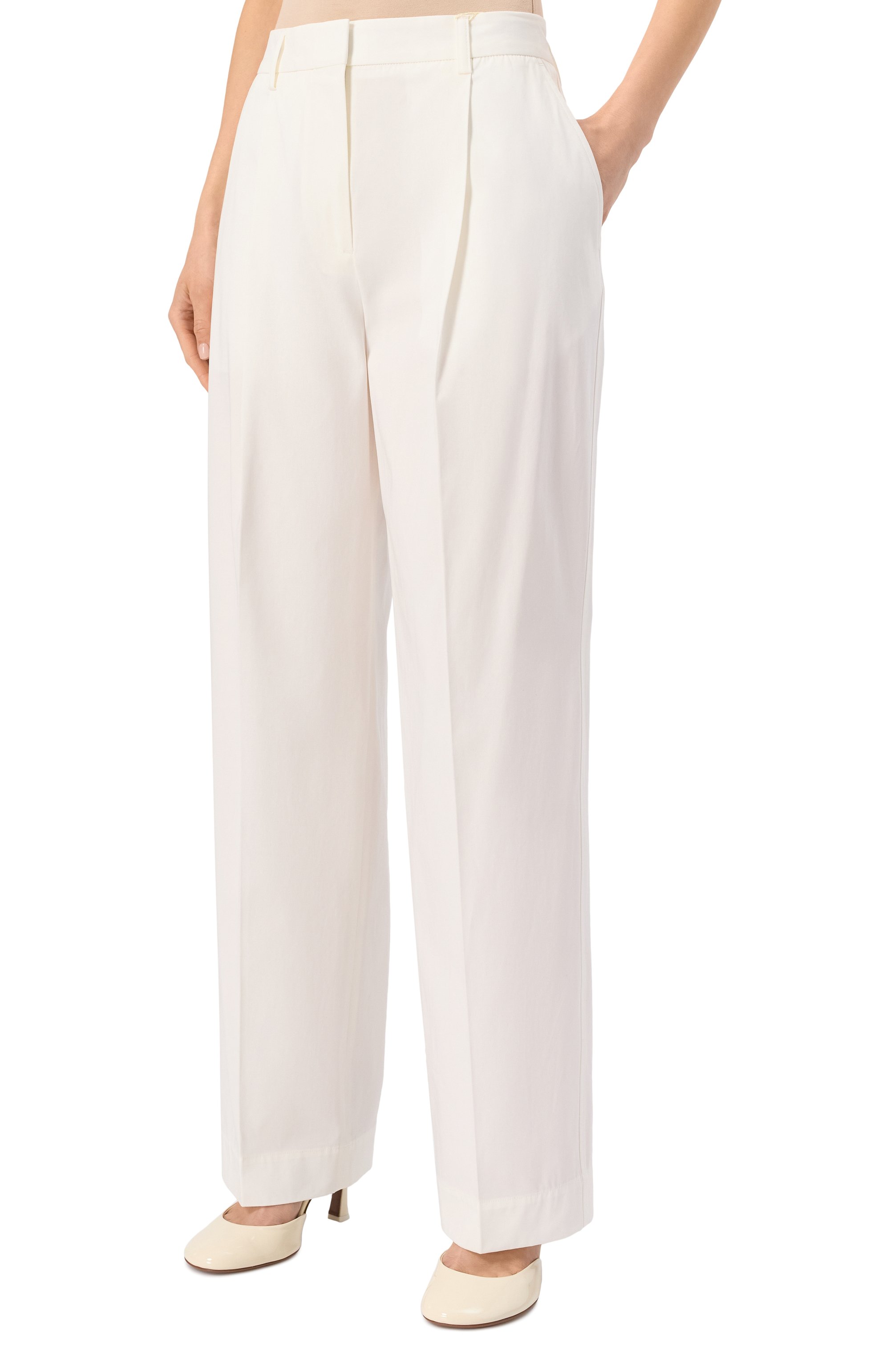 Хлопковые брюки TOTEME, арт. 252-WRB0246-FB0379, фото 3