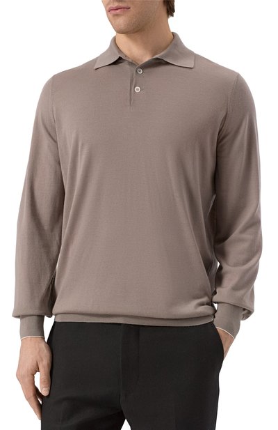 Поло из шерсти и кашемира BRUNELLO CUCINELLI, арт. M2400295, фото 3