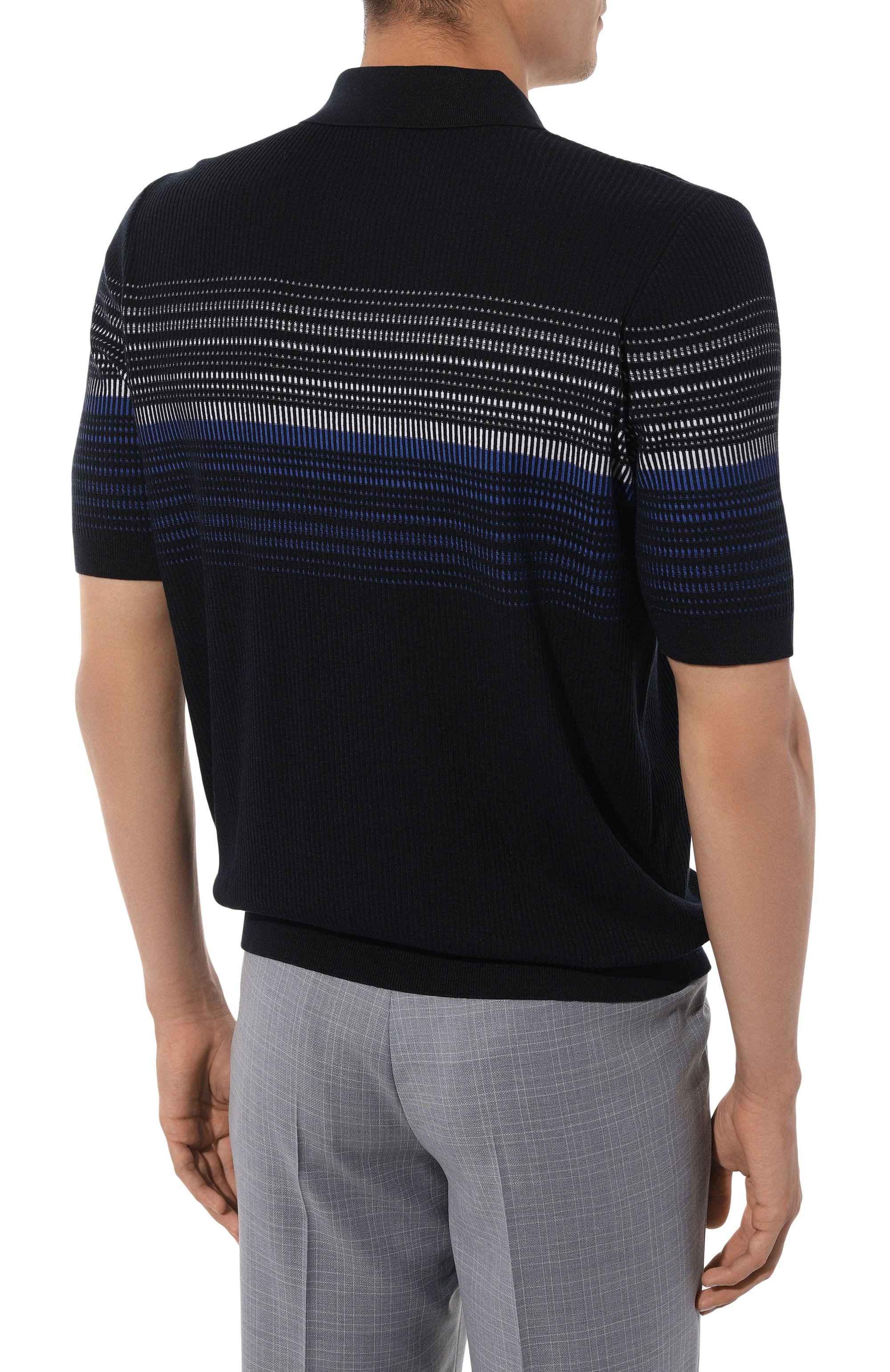 Поло из шелка и хлопка ZILLI, арт. KZP002M0142VCC000, фото 4