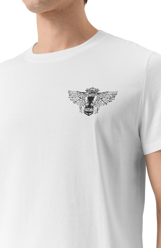 Хлопковая футболка Balmain GH1EF000/GF39 Белый  GH1EF000/GF39 Фото 5
