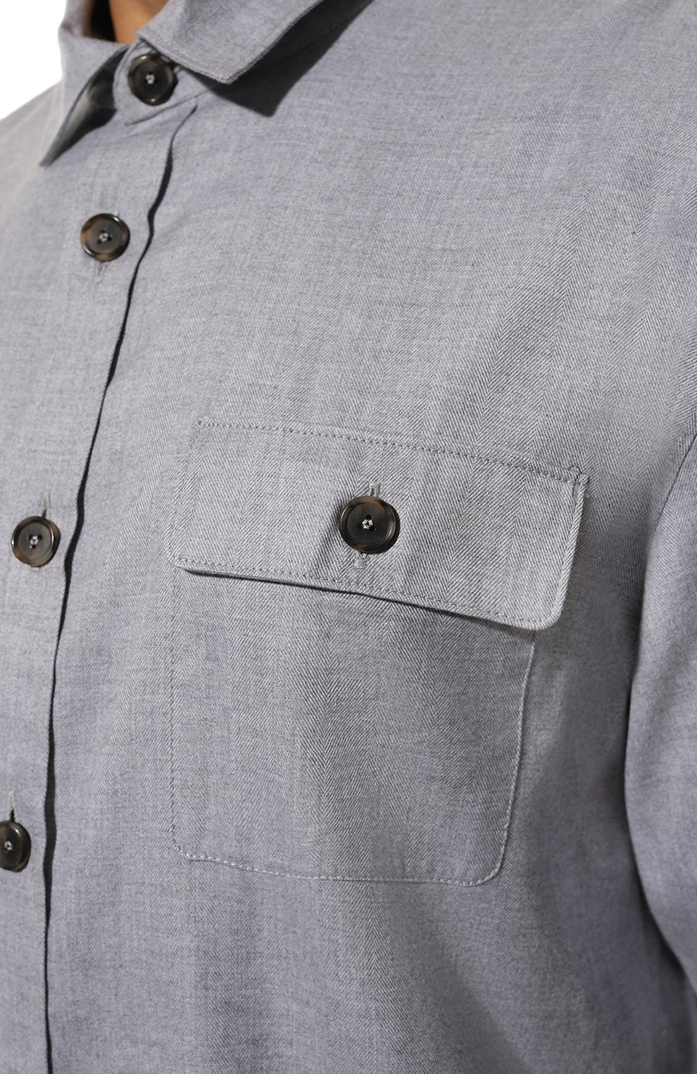 Рубашка VAN LAACK серого цвета по цене 33250 руб., арт. RET0-TFK/155045/3XL, фото 5 Рубашка VAN LAACK, арт. RET0-TFK/155045/3XL, фото 5