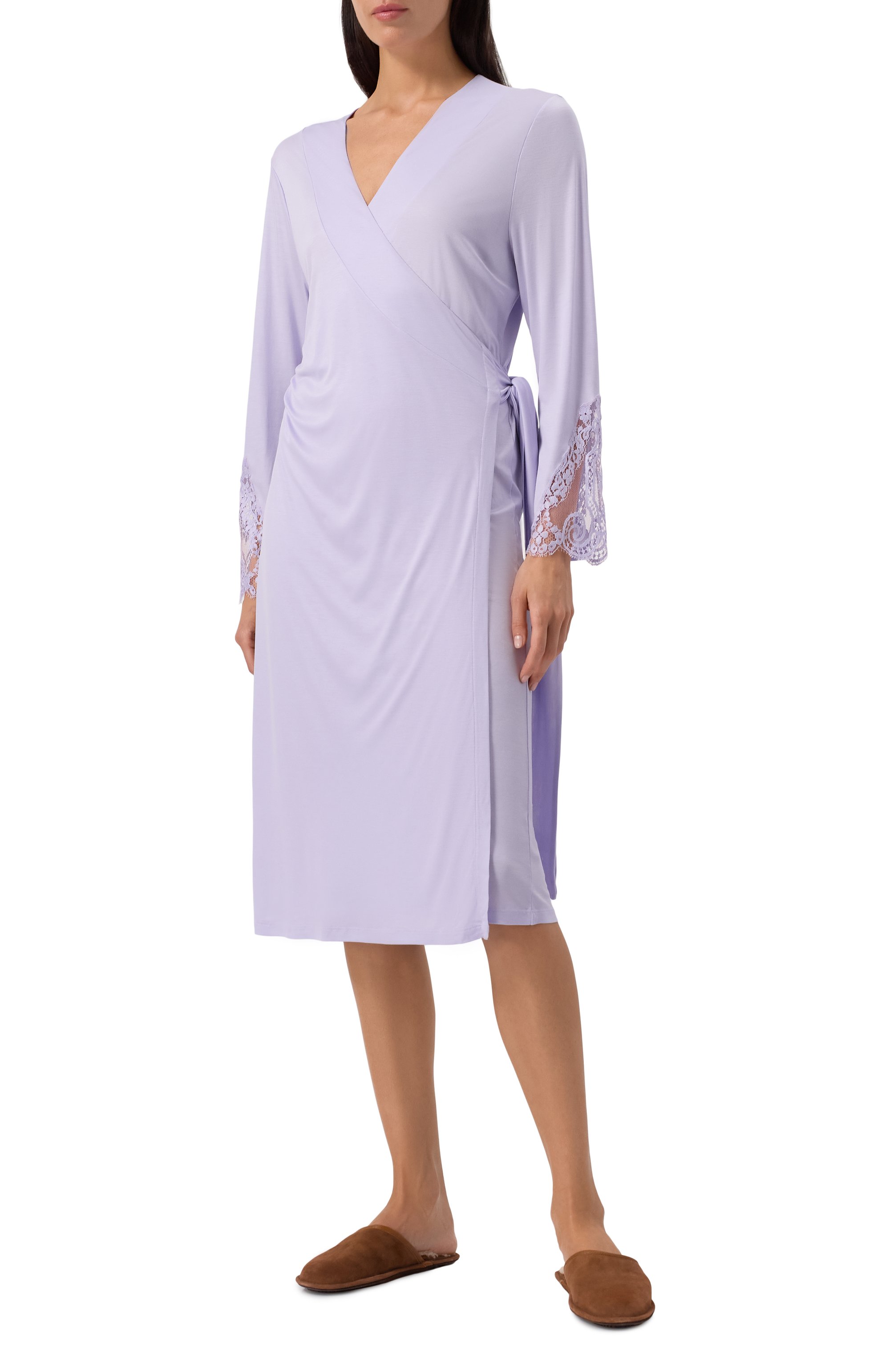 Сорочка FREE VOOGUE сиреневого цвета по цене 40360 руб., арт. 125310, фото 3 Сорочка FREE VOOGUE, арт. 125310, фото 3