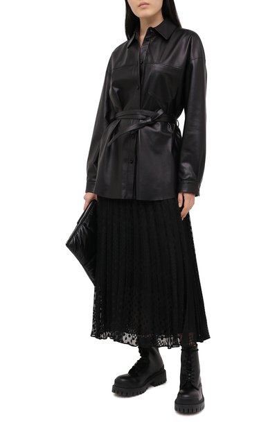 Плиссированная юбка EMPORIO ARMANI черного цвета по цене 49950 руб., арт. 6H2N67/2NMBZ, фото 3 Плиссированная юбка EMPORIO ARMANI, арт. 6H2N67/2NMBZ, фото 3