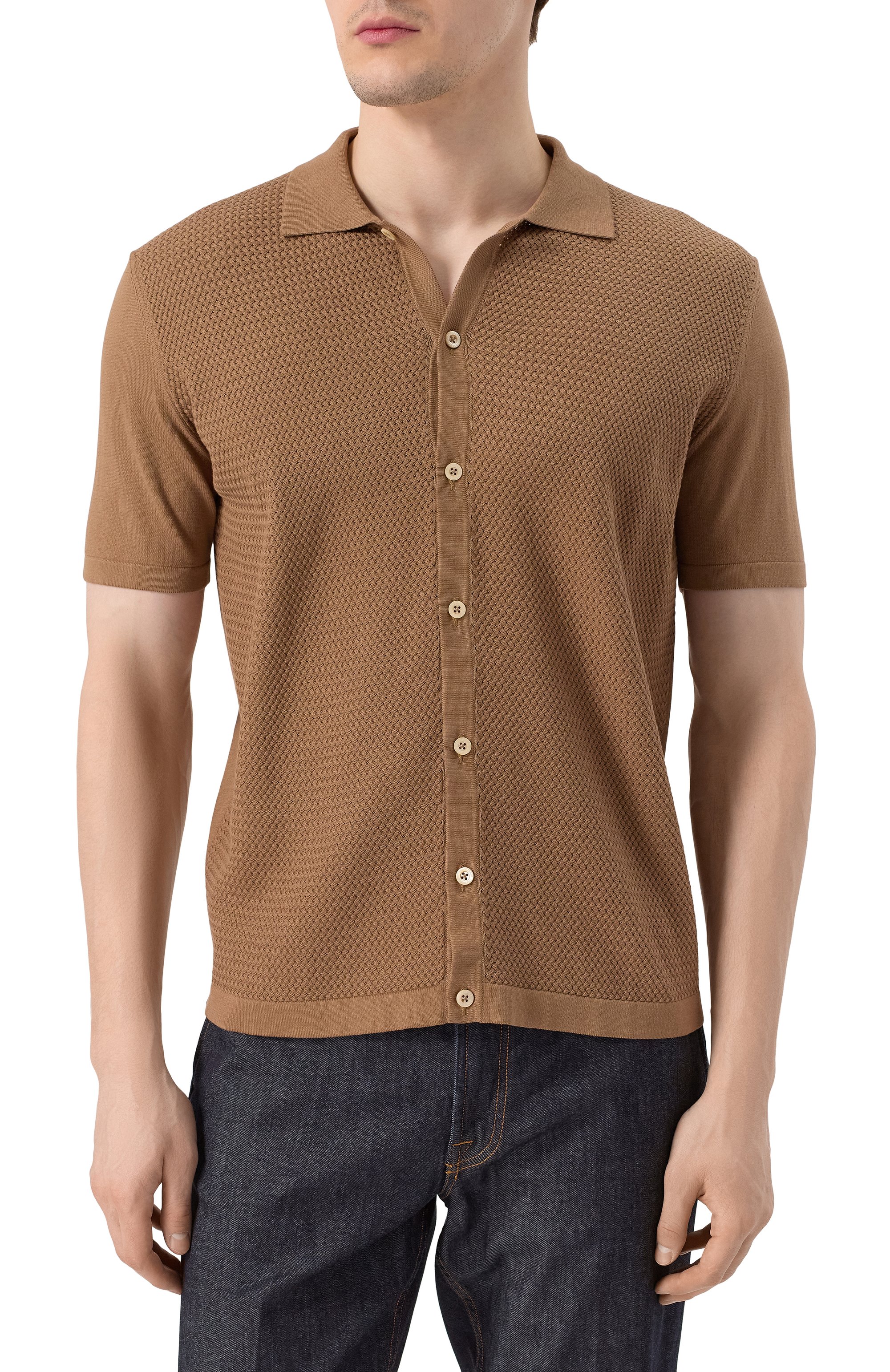 Хлопковая рубашка CORNELIANI, арт. 25M511-2525152, фото 3