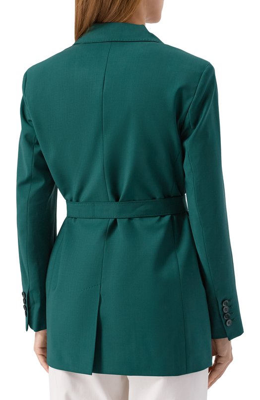 Шерстяной жакет Max Mara TALENT0 Зелёный  TALENT0 Фото 4