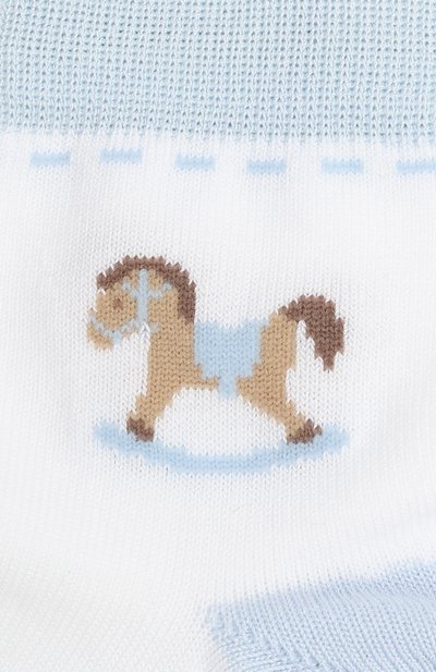 Хлопковые носки STORY LORIS белого цвета по цене 2415 руб., арт. 8857/5, фото 2 Хлопковые носки STORY LORIS, арт. 8857/5, фото 2