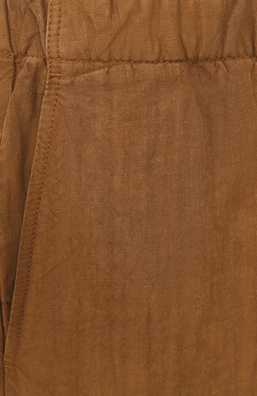 Льняные шорты Kiton UPR004LK0604F07 Коричневый  UPR004LK0604F07 Фото 6