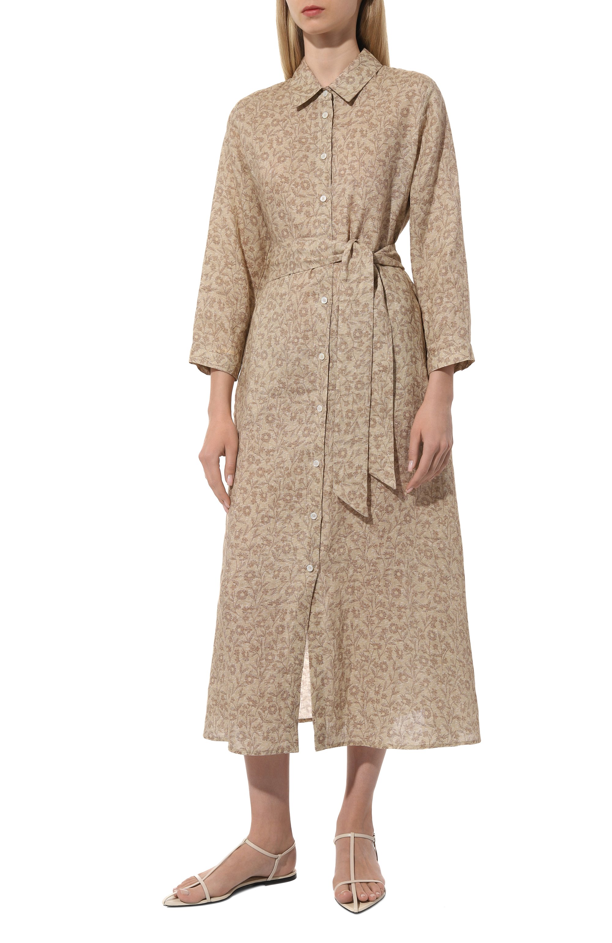 Льняное платье KITON, арт. D57308H08001, фото 3