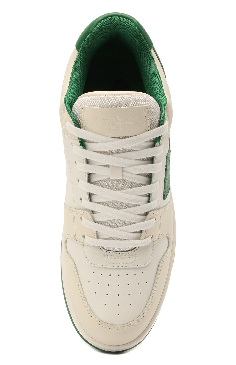 Кожаные кеды out of office OFF-WHITE, арт. 0MIA189R21LEA0010155, фото 5