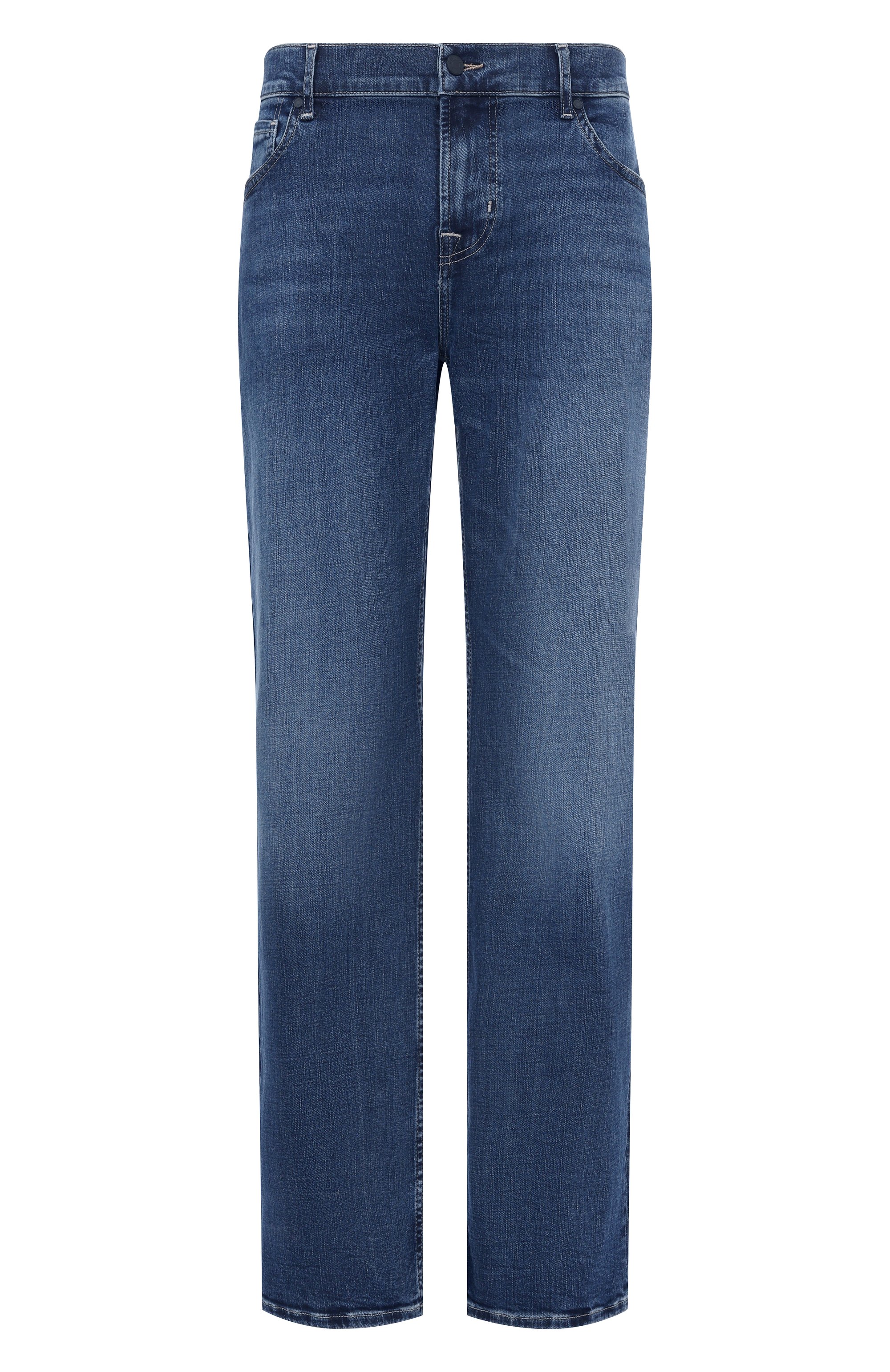 Джинсы standard 7 FOR ALL MANKIND синего цвета по цене 29150 руб., арт. 7TE10C42-3LH, фото 1 Джинсы standard 7 FOR ALL MANKIND, арт. 7TE10C42-3LH, фото 1