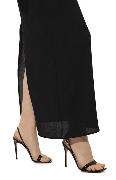 Кожаные босоножки stiletto 105 GIANVITO ROSSI черного цвета по цене 95050 руб., арт. G32088.15RIC.VERNER0, фото 3 Кожаные босоножки stiletto 105 GIANVITO ROSSI, арт. G32088.15RIC.VERNER0, фото 3