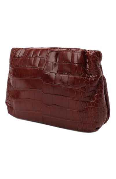 Сумка bourse medium из кожи аллигатора THE ROW коричневого цвета по цене 2385000 руб., арт. W1280E33/AMIS, фото 3 Сумка bourse medium из кожи аллигатора THE ROW, арт. W1280E33/AMIS, фото 3