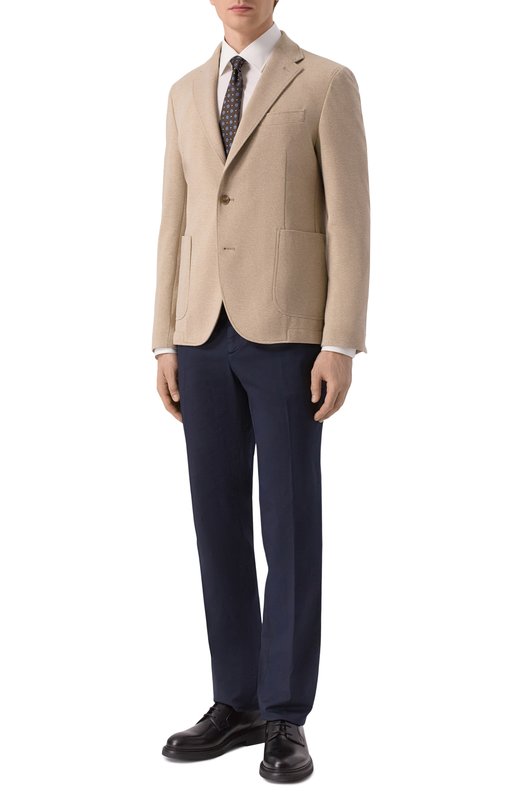 Однобортный пиджак BOSS 50562499 Бежевый  50562499 Фото 3