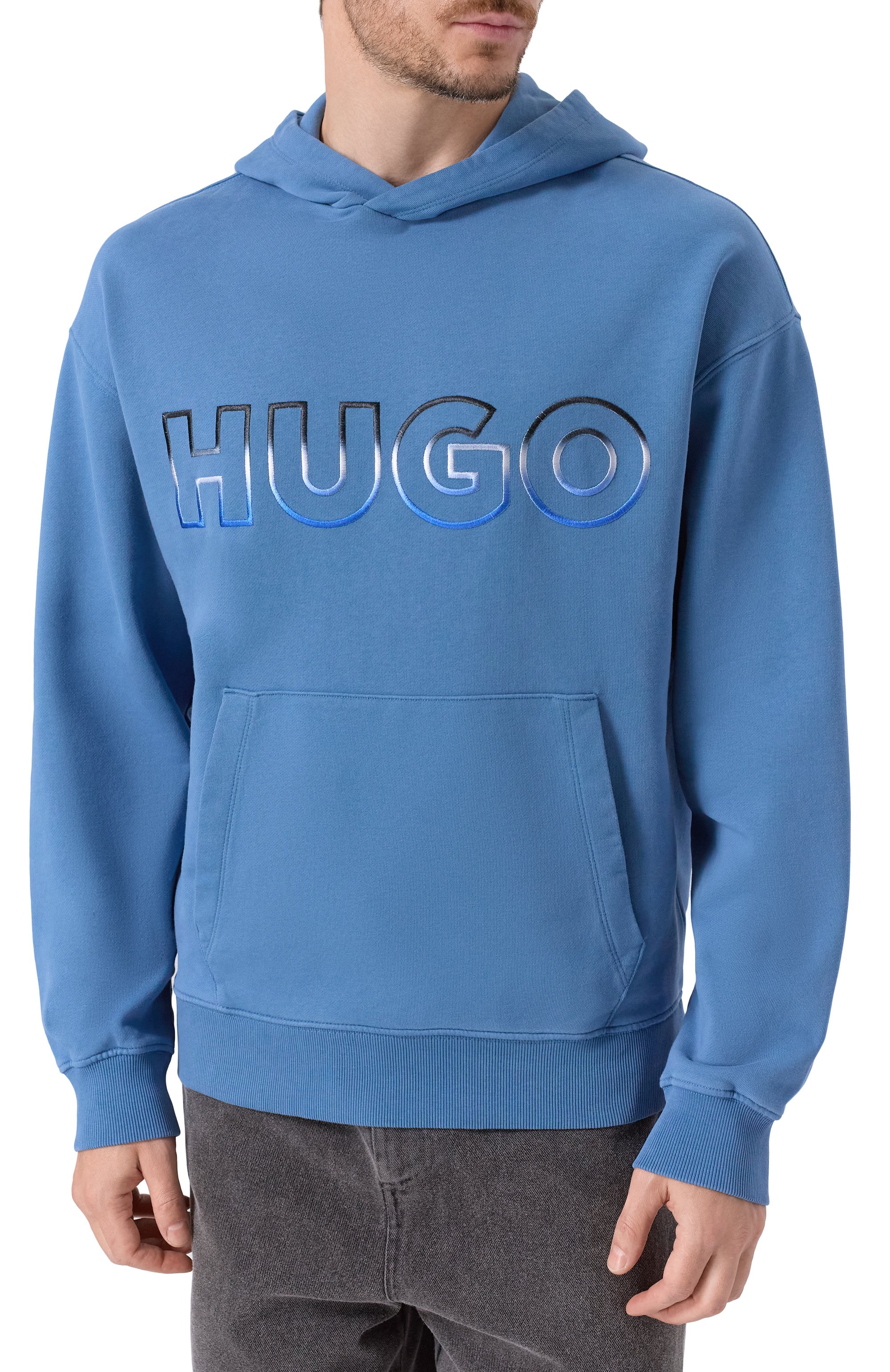 Хлопковое худи HUGO BLUE, арт. 50549151, фото 3