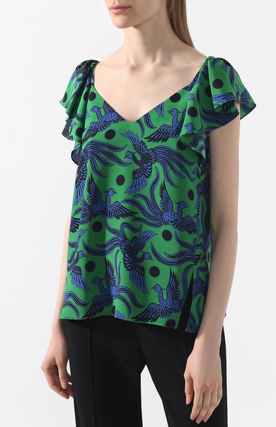 Шелковый топ KENZO, арт. 2T0131525, фото 3