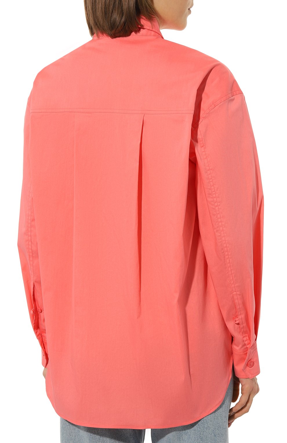 Хлопковая рубашка PATRIZIA PEPE розового цвета по цене 19400 руб., арт. 8C0583_A23, фото 4 Хлопковая рубашка PATRIZIA PEPE, арт. 8C0583_A23, фото 4