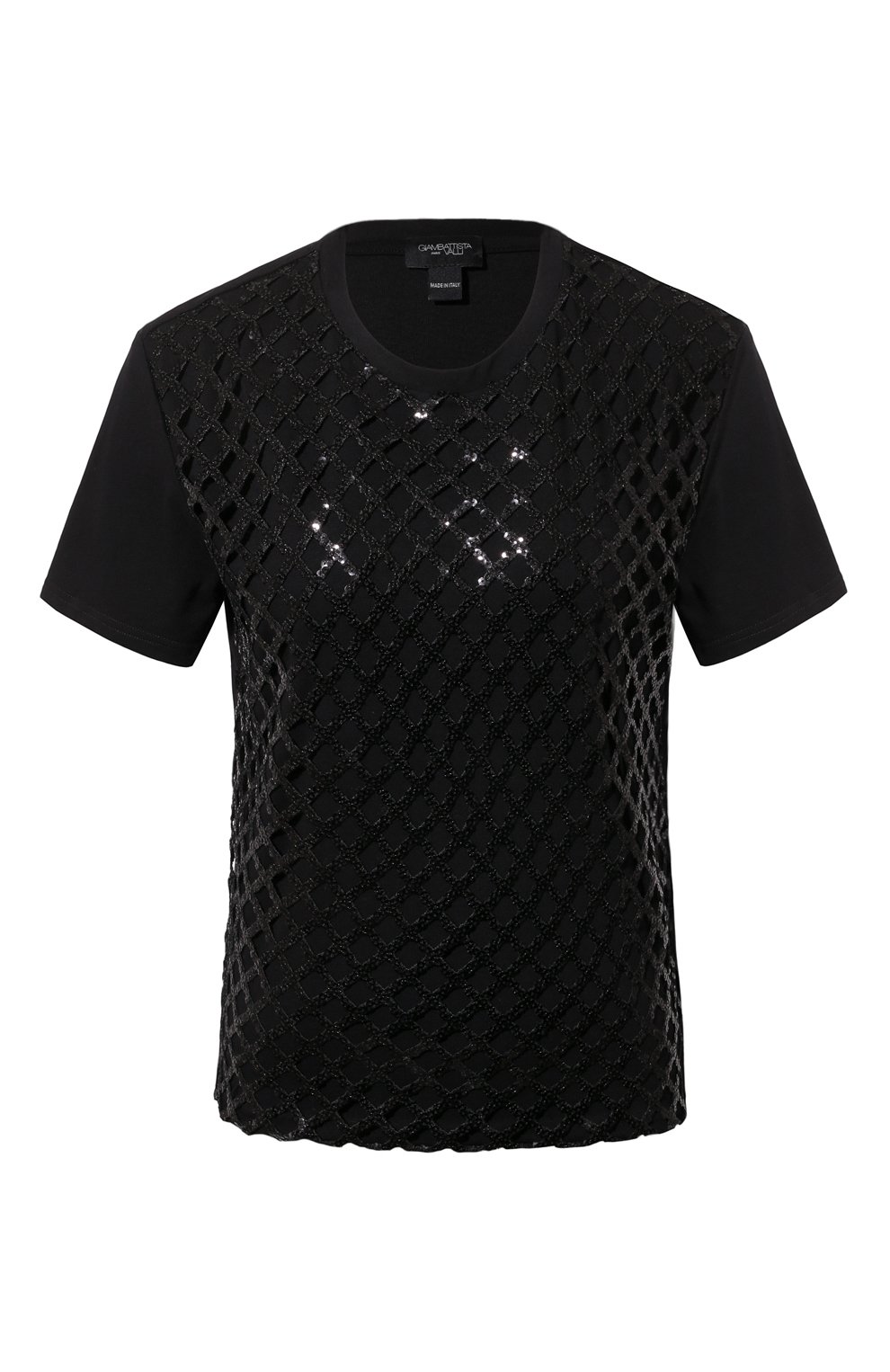 Футболка с отделкой пайетками GIAMBATTISTA VALLI, арт. 24FWPVLE40J2-J1JSN, фото 1