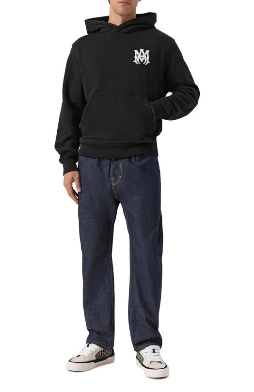 Хлопковое худи Amiri AMJYHD1050 Чёрный  AMJYHD1050 Фото 2