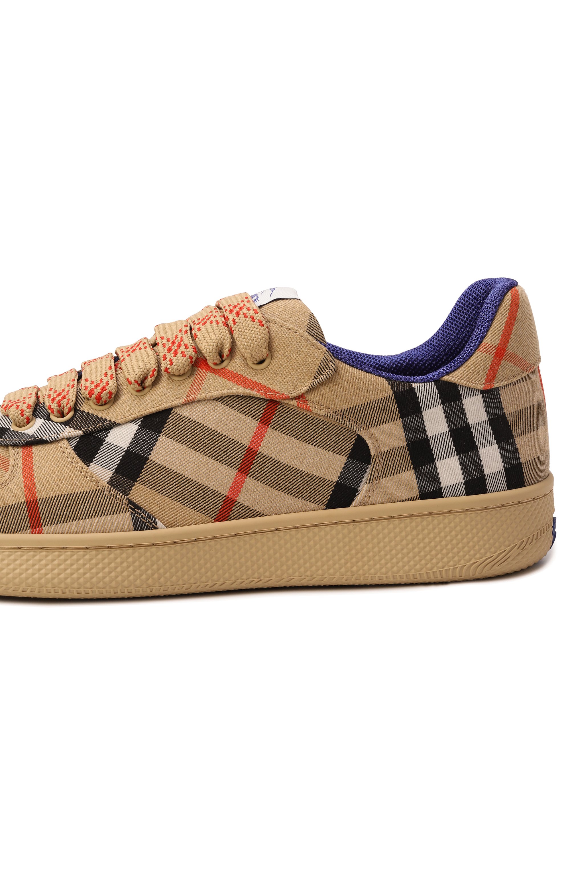 Текстильные кеды terrace BURBERRY, арт. 8095276, фото 7