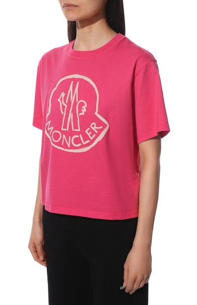 Хлопковая футболка MONCLER, арт. H1-093-8C000-09-829FB, фото 3