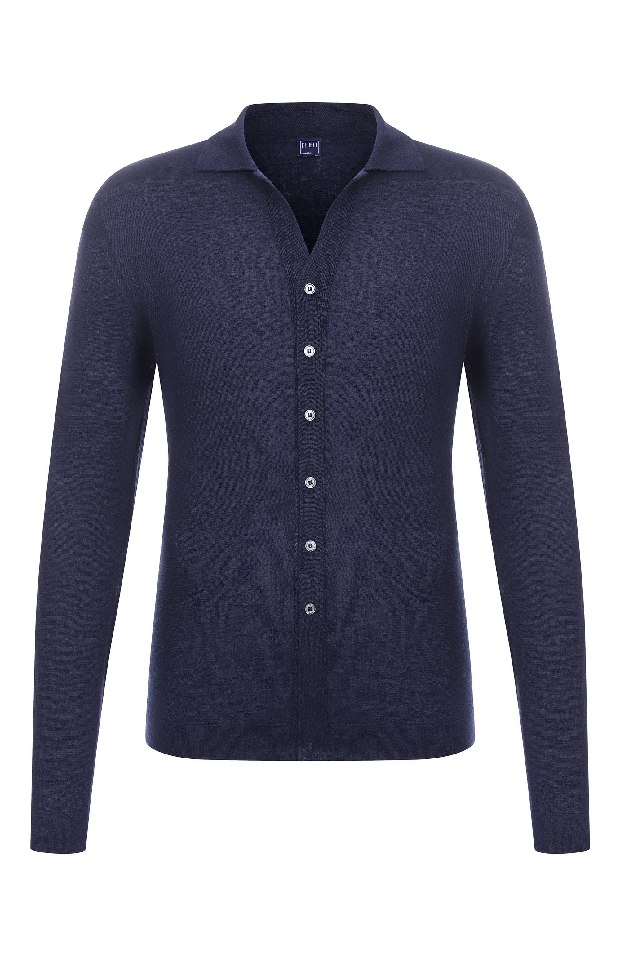 Рубашка изо льна и кашемира FEDELI, арт. 8UE05802, фото 1