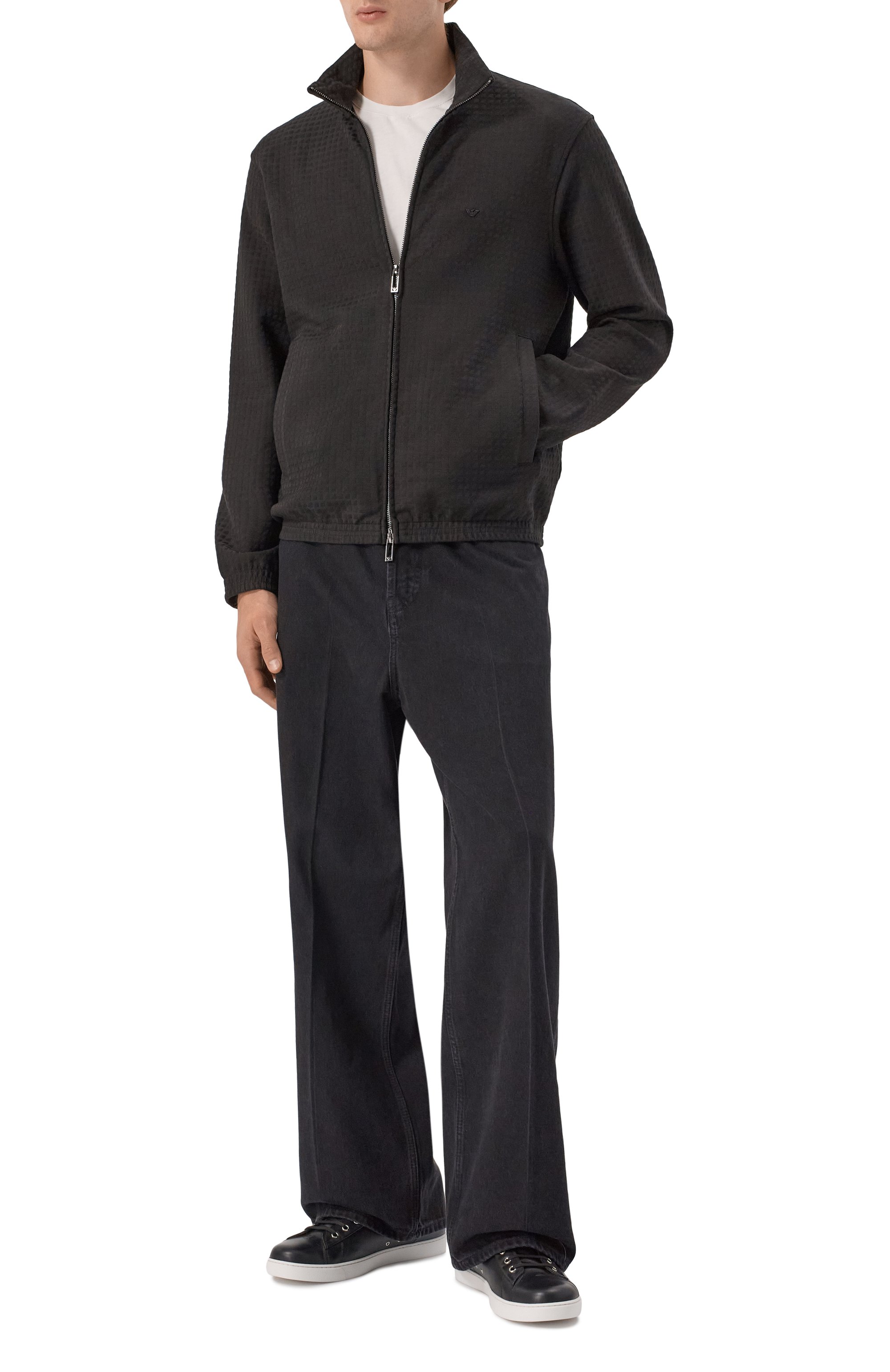 Толстовка из хлопка и лиоцелла EMPORIO ARMANI, арт. EM003444/AF13700, фото 2