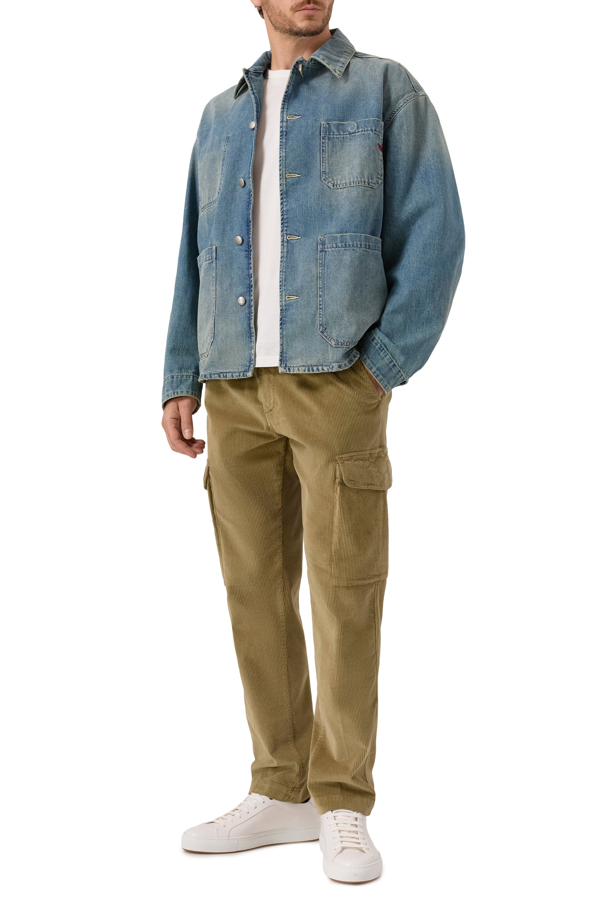 Вельветовые брюки-карго WHITE SAND, арт. 25WSU55/181, фото 2