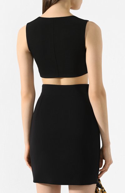 Топ VERSACE черного цвета по цене 69950 руб., арт. A85638/A216694, фото 4 Топ VERSACE, арт. A85638/A216694, фото 4